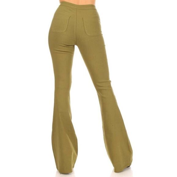Super Stretch Neon Bell Bottom Pants - Picture 5 of 6